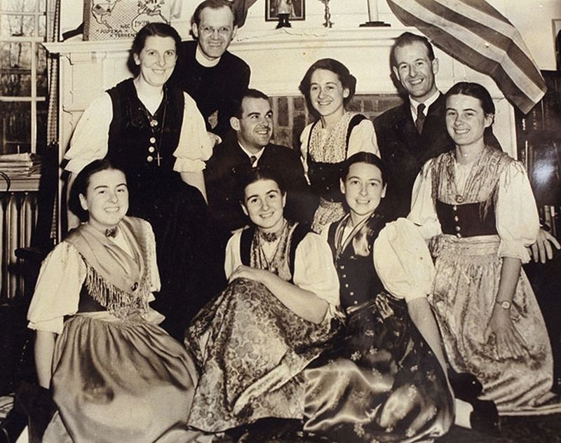 The Von Trapp family, with Maria Von Trapp, one of the famous beekeepers