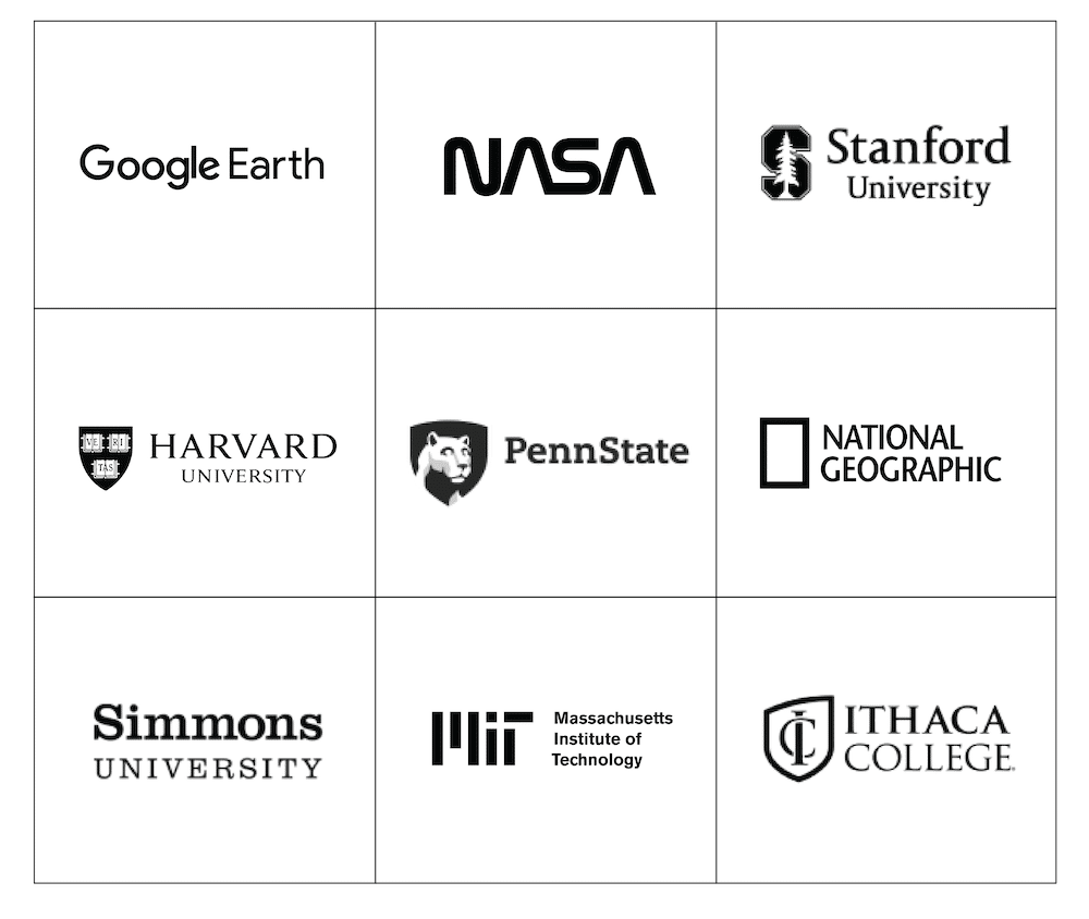 Grid of corporate beekeeping biodiversity research partners logos