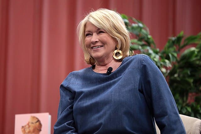 Martha Stewart at a conference